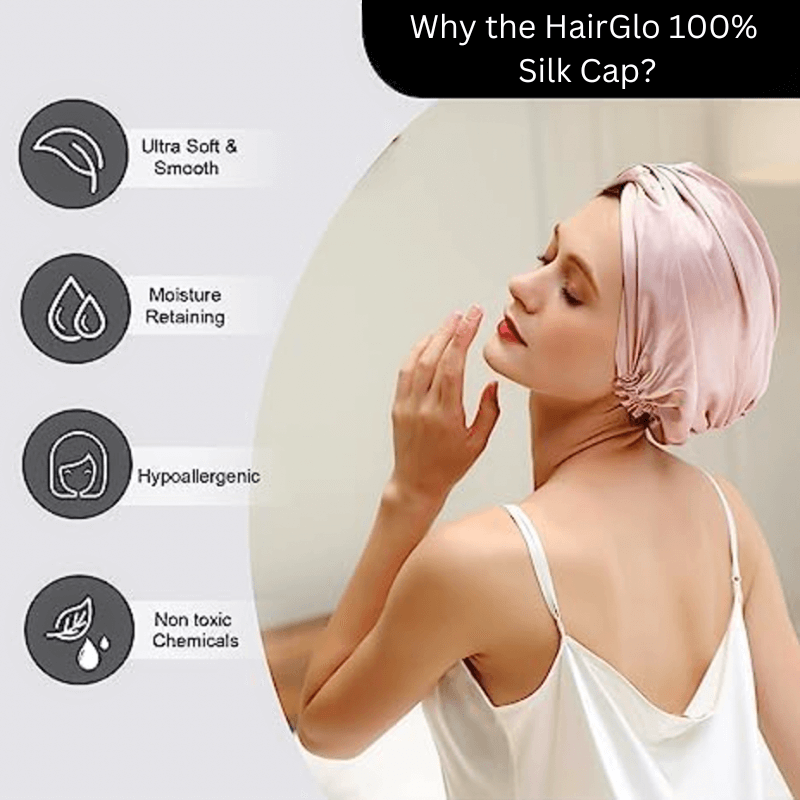 HairGlo™ 100% Silk Bonnet