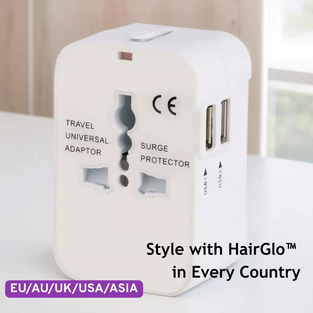 HairGlo™ International Travel Adapter